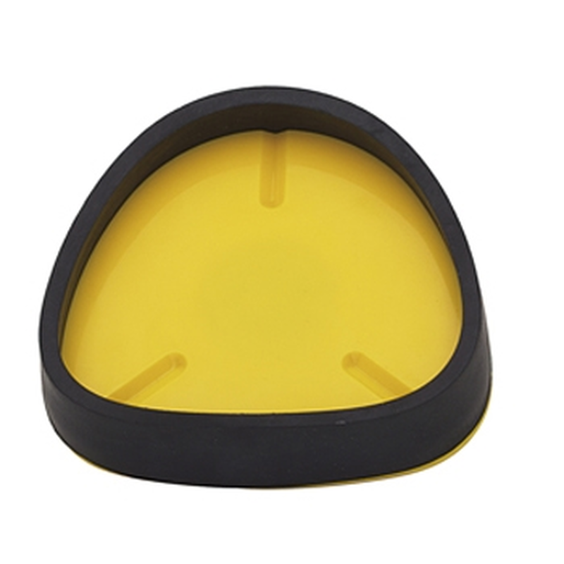Split-Cast Basisplatte gelb 9 cm mit Gummiring