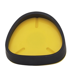 Split-Cast Basisplatte gelb 9 cm mit Gummiring