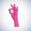 Style Magenta Nitril-Untersuchungshandschuhe rosa XL